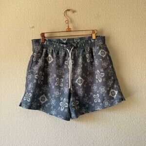 Abercrombie and fitch men bandana print style swim trunks size medium